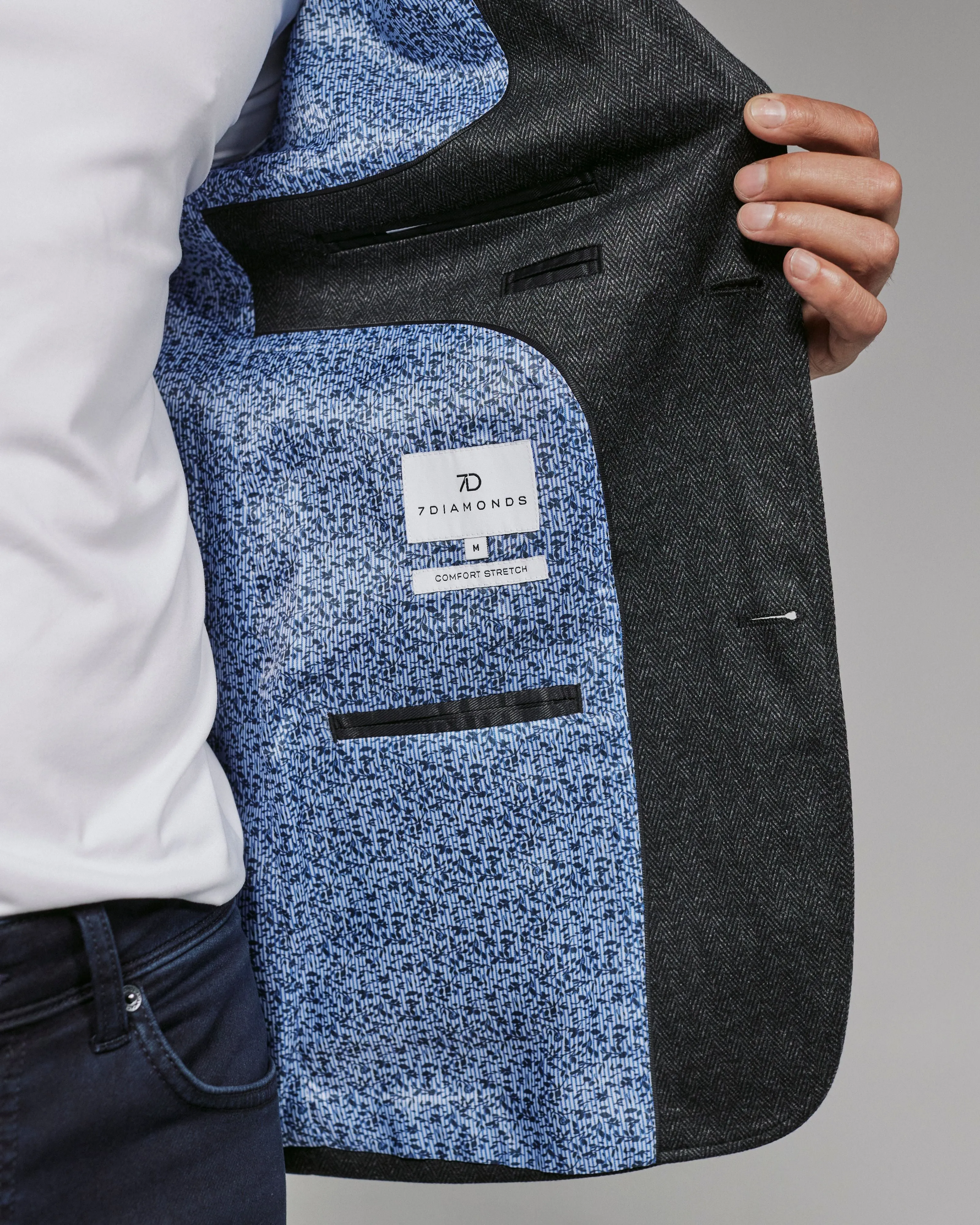 7 Diamonds Lismore Blazer slim cut Multi Layer Construction