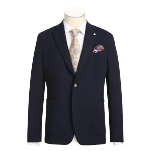 Wrinkle Resistant Friction Reducing Lining Pellagio Men's Half Canvas Blazer Navy PS25-17