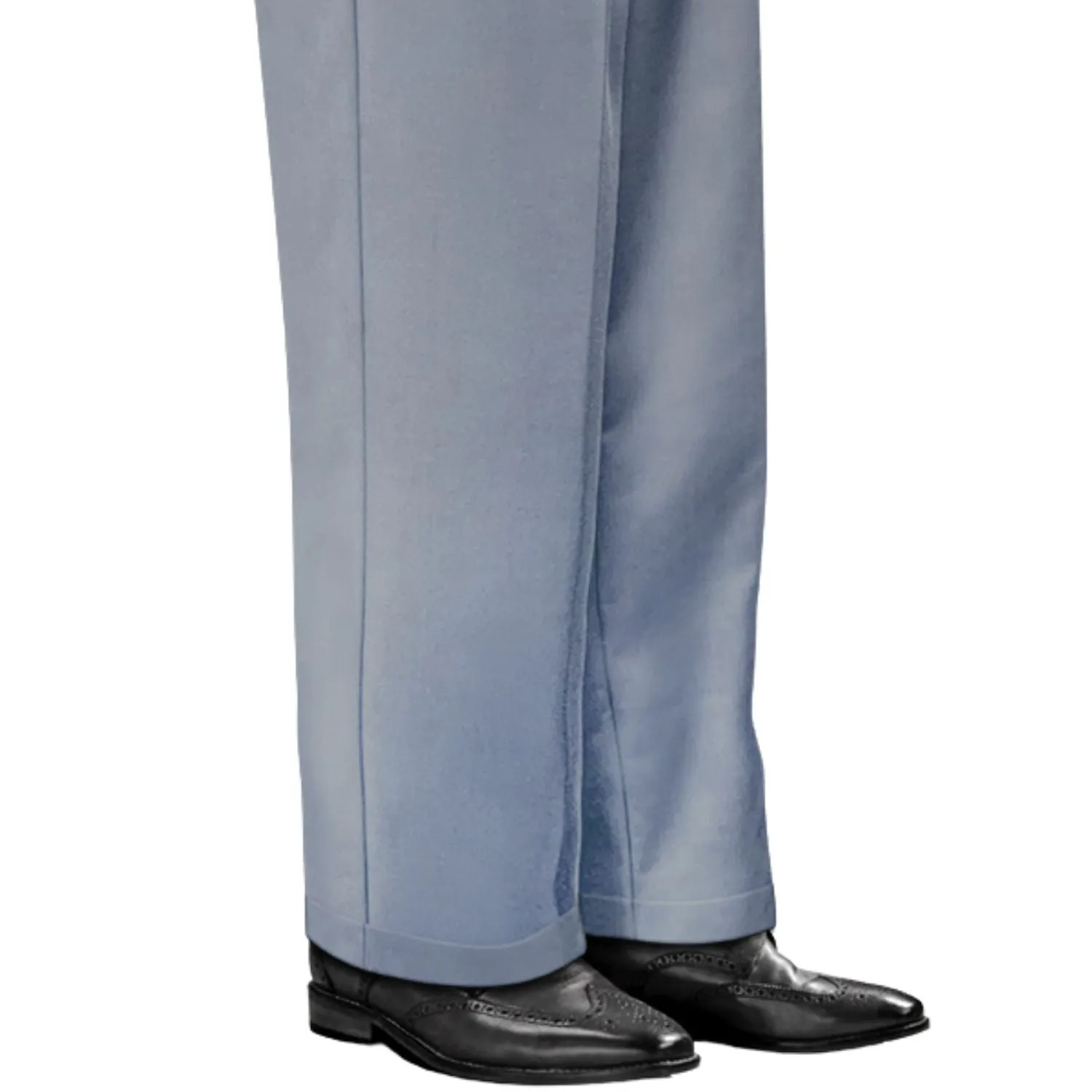 Embroidered Detail Centauri Collection: Steelblue Wide-Leg Pants