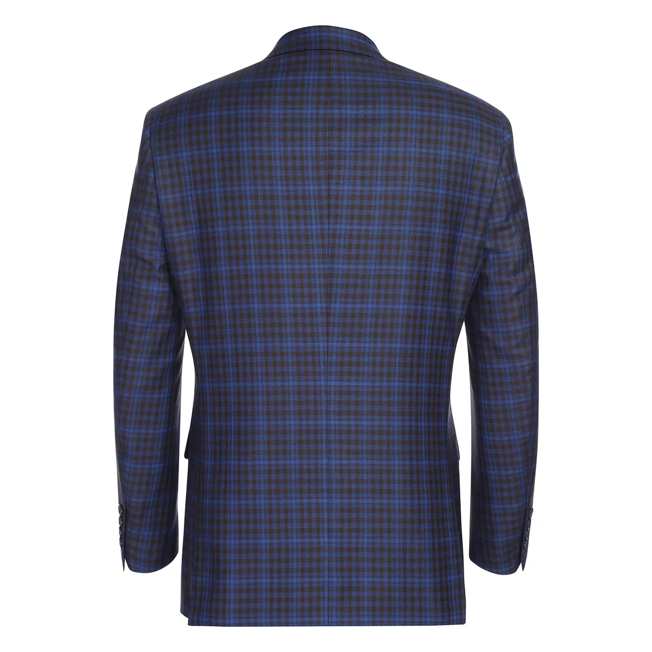 Adjustable Detachable Hood Alessandro Vitello by Renoir New Slim Fit Blazer Blue 294-49