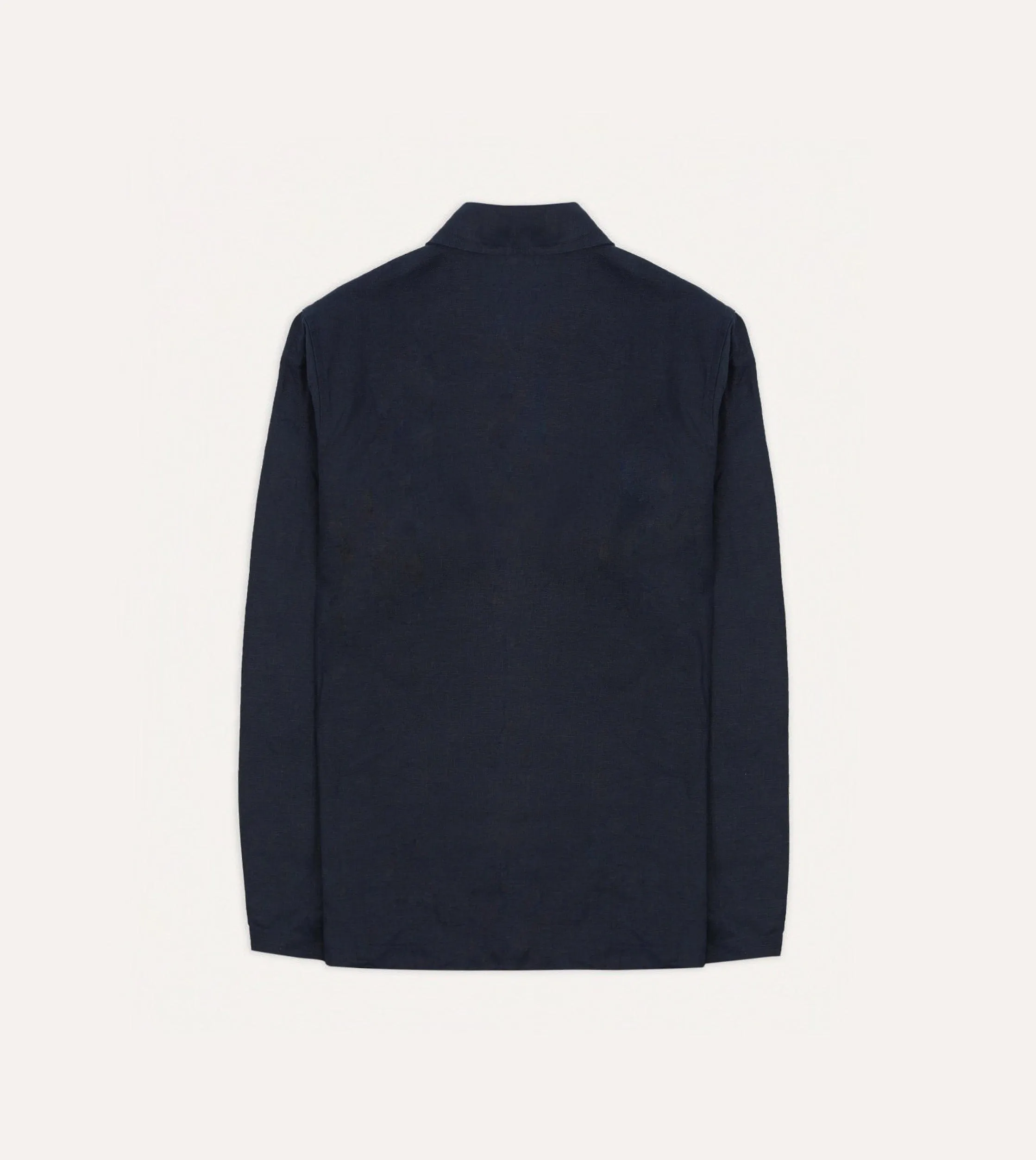 Reinforced Hems Navy Irish Linen Smock