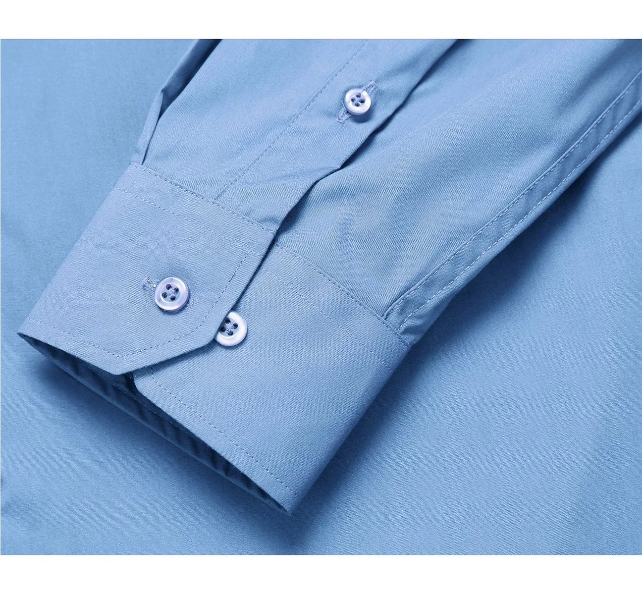 Neutral Colors VERNO Light Blue Classic/Regular Fit Long Sleeve Spread Collar Dress Shirt TC627