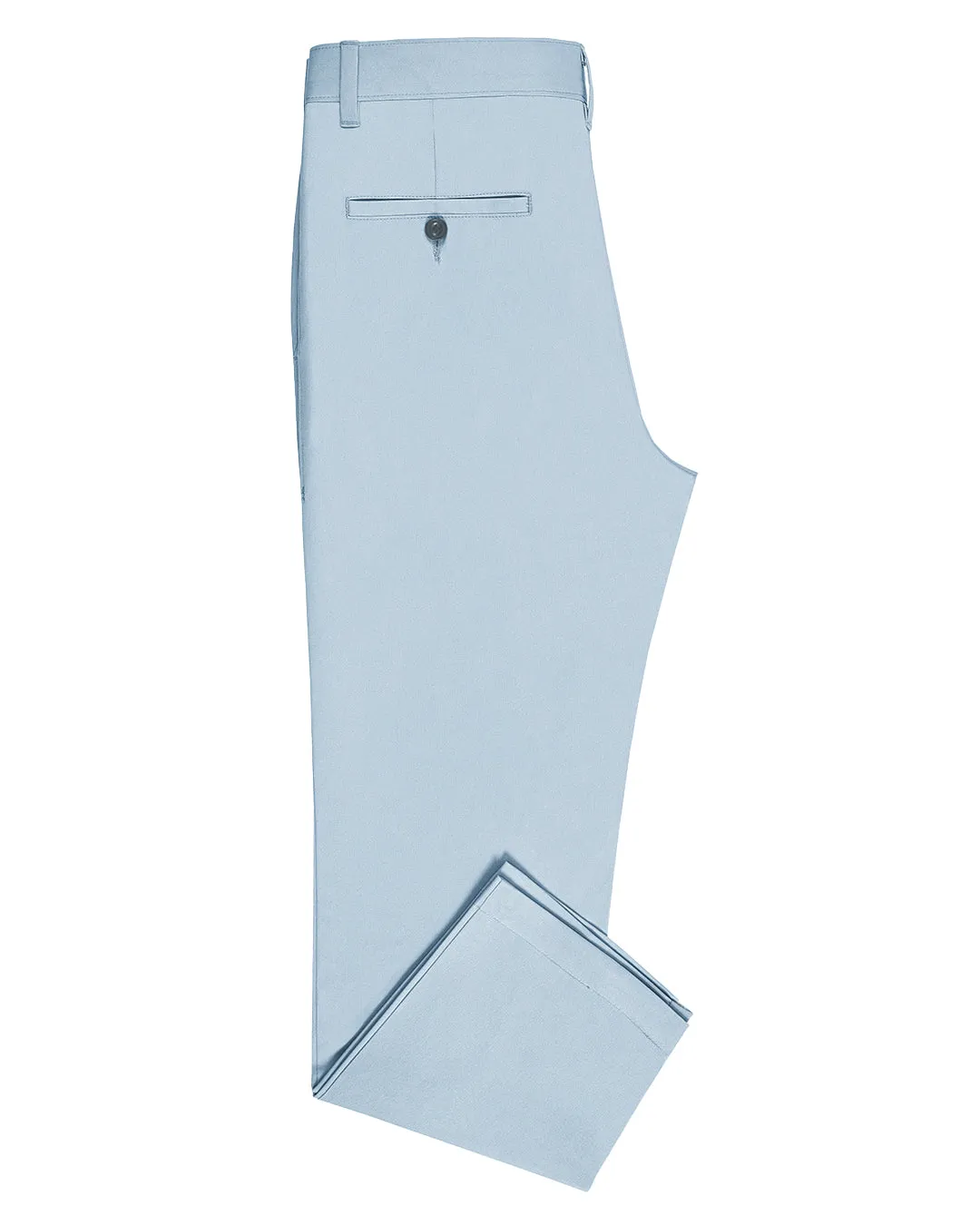 Genoa Chino Pant Powder Blue Odor Control Treatment TailoredSilhouette