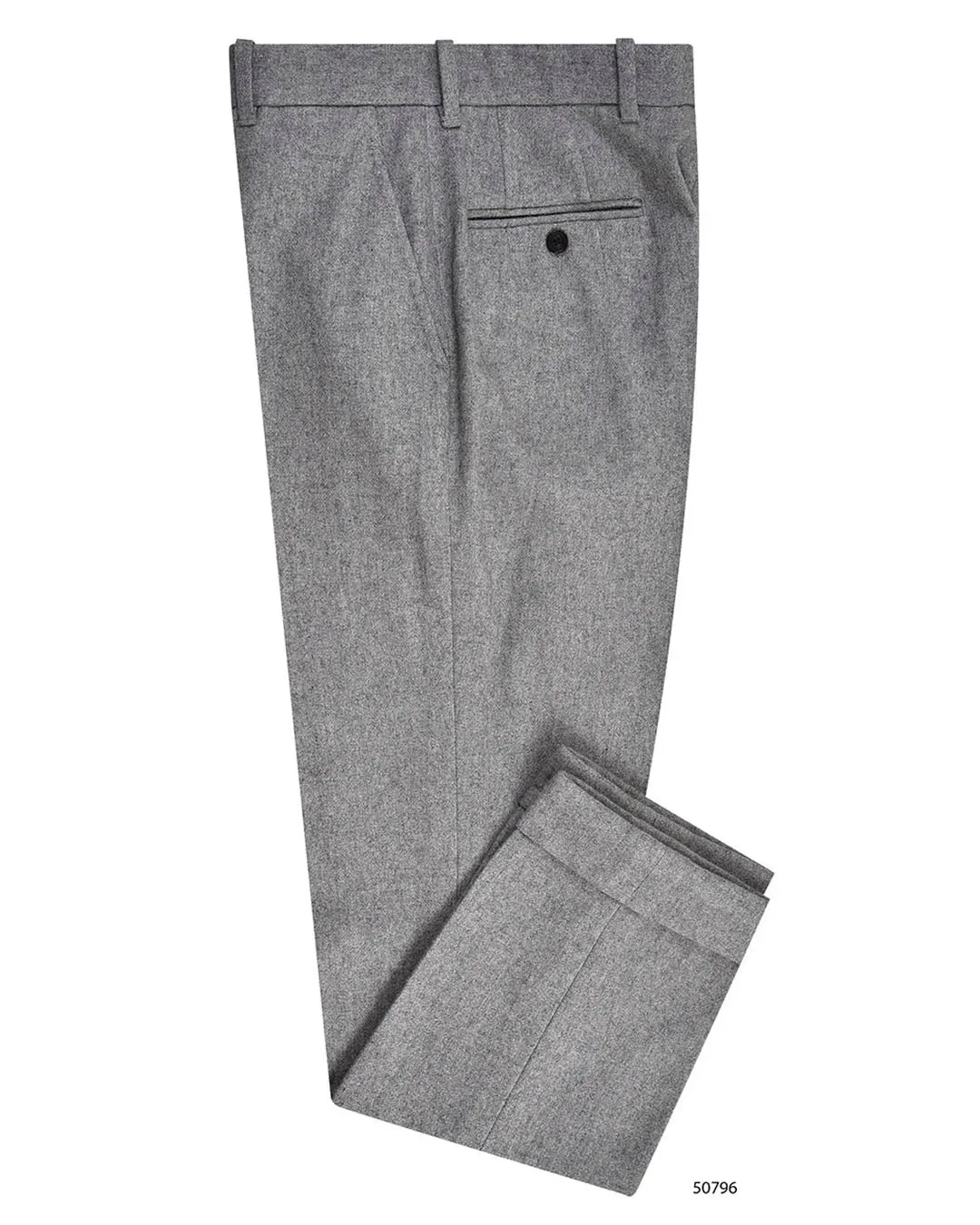 Flex Movement Comfortable Movement Grey Wool Flannel Dress Pant
