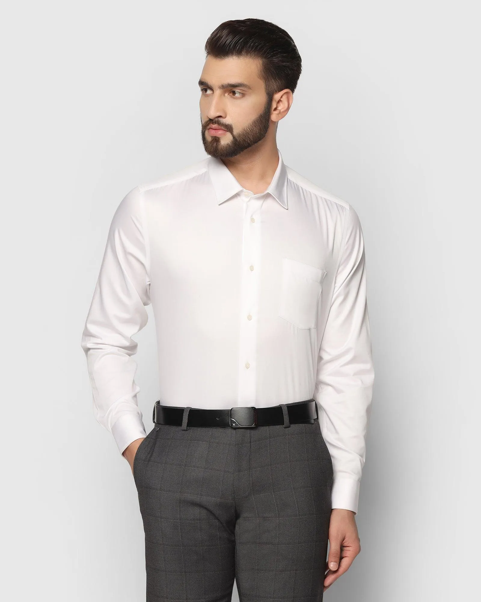 Trendy designs Personalized Formal White Solid Shirt - Sailor