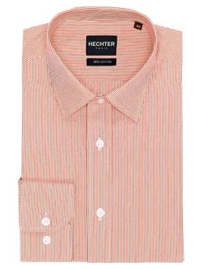 Workwear Style Mountain Retreat Liberty Business Orange Striped Shirt
