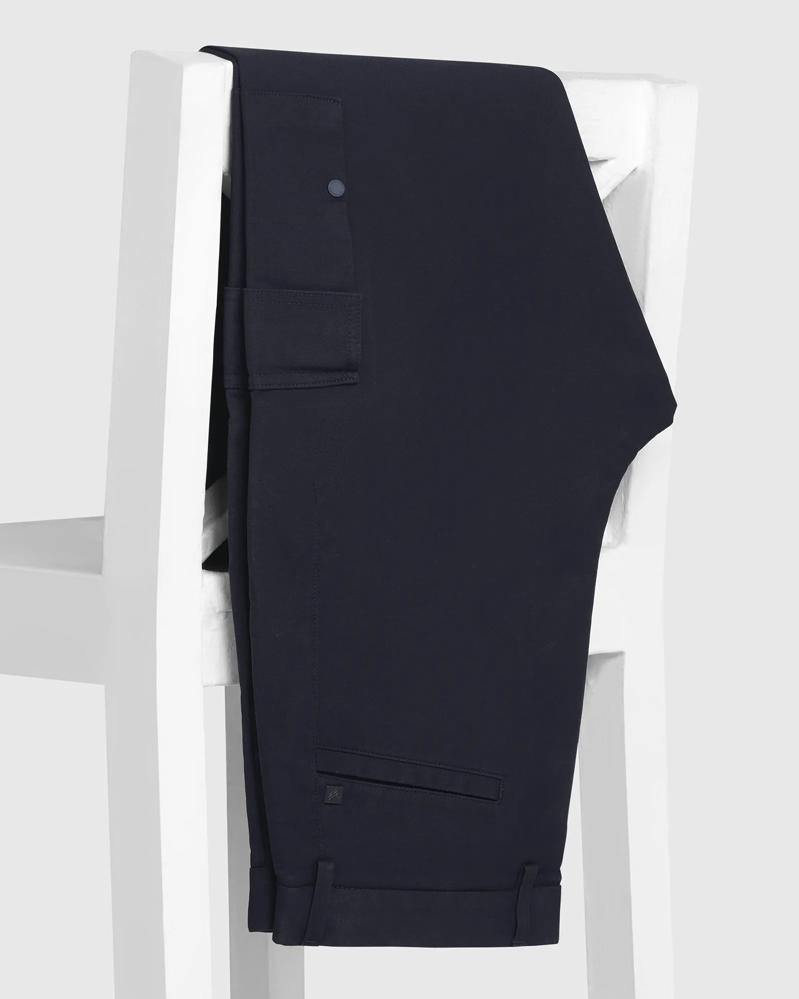 EcoFriendlyMaterials TechPro Sneaker Fit Casual Navy Solid Khakis - Andy