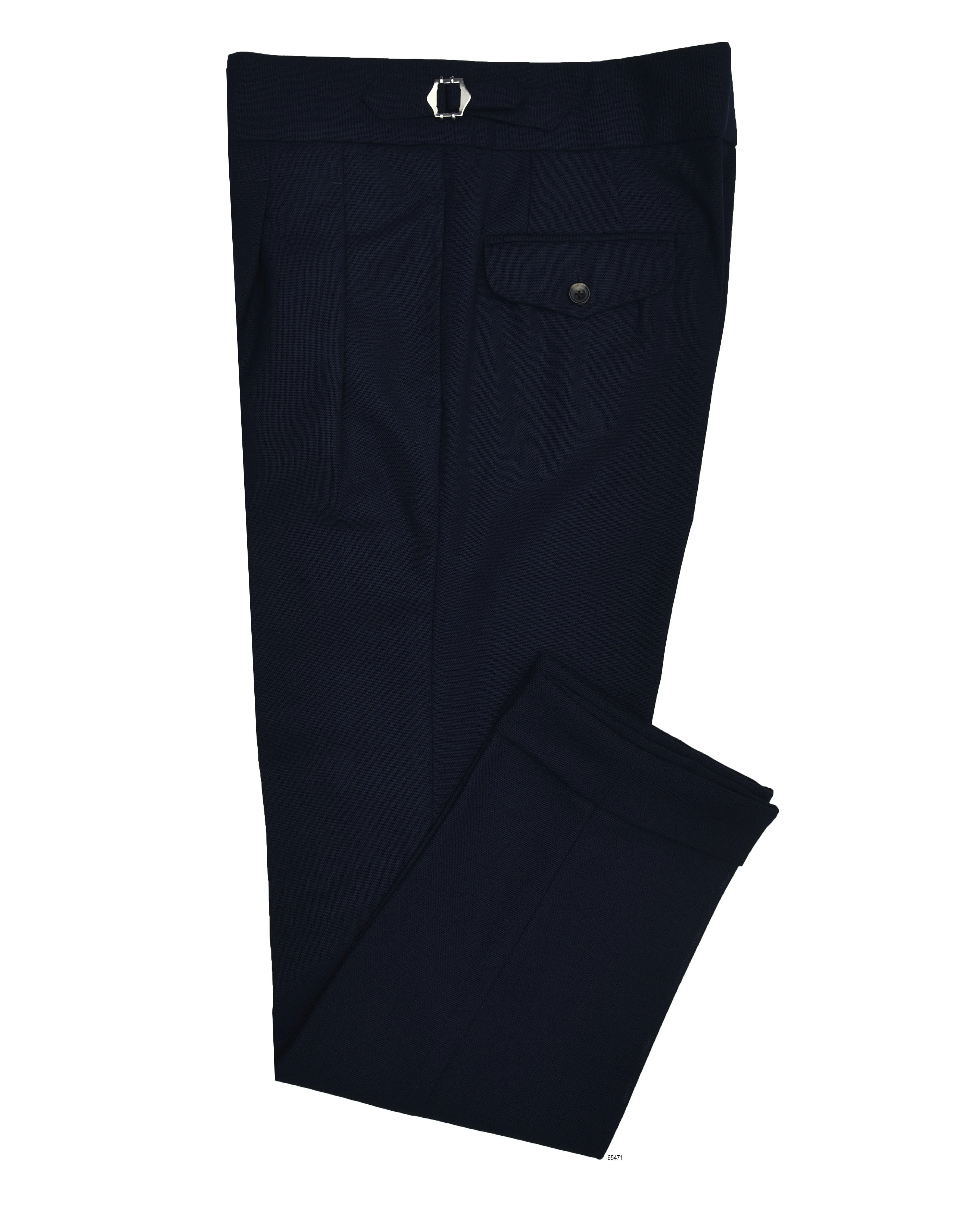 AdjustableWaistband Comfort Control VBC Tropical Wool: Navy