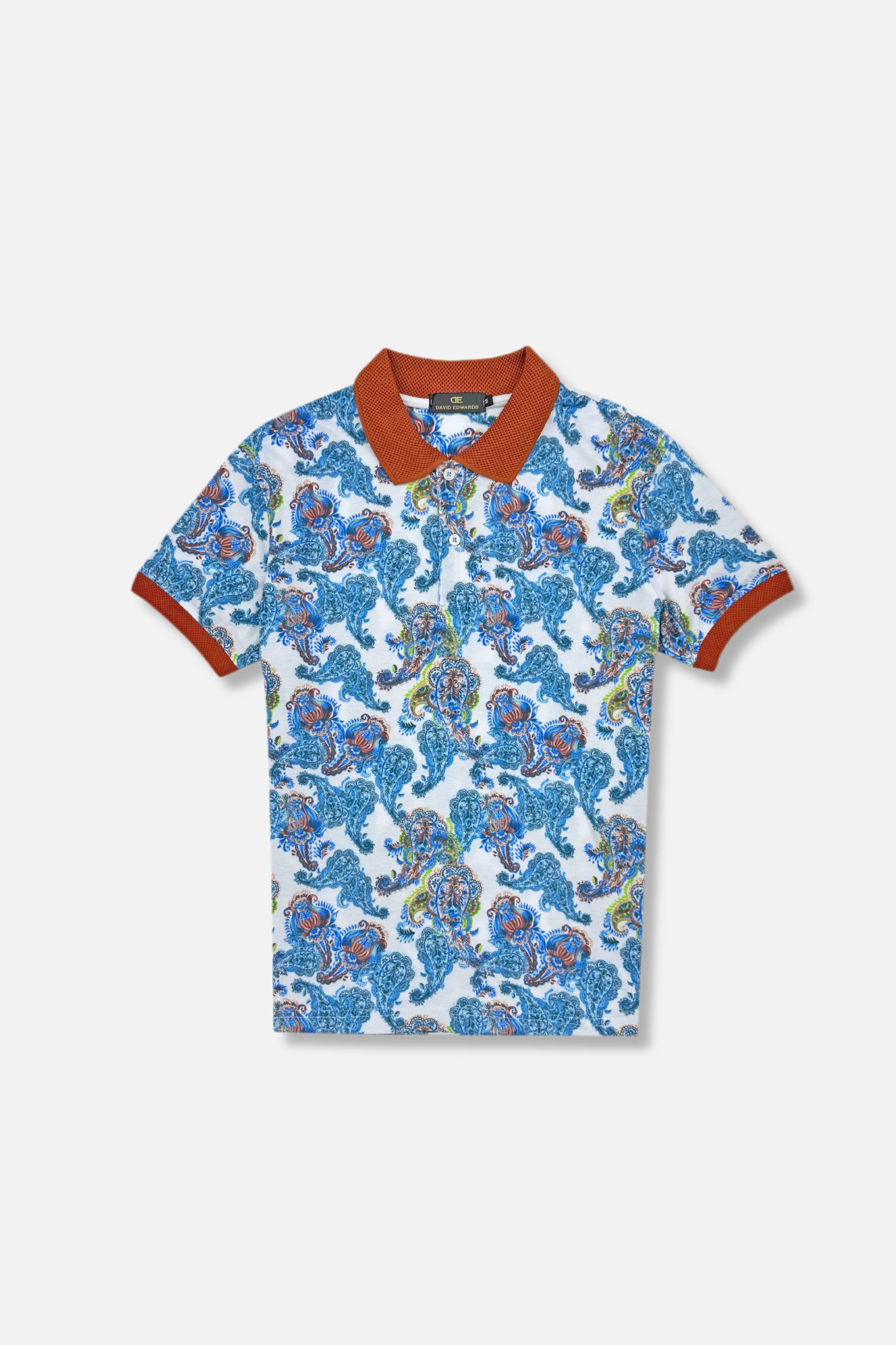 NoChafe Collar Lining Drailes Printed Pique Polo