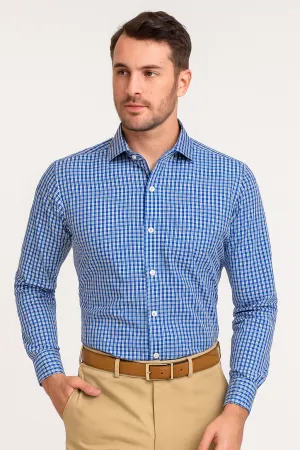 LayeredPaneling Albini Blue Casual Tartan Checks Shirt