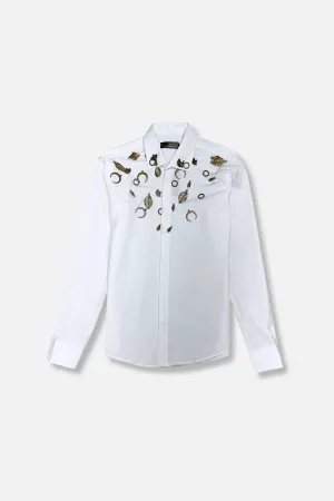 Devon Charmed Collared Shirt Simple Layering Wool Fit