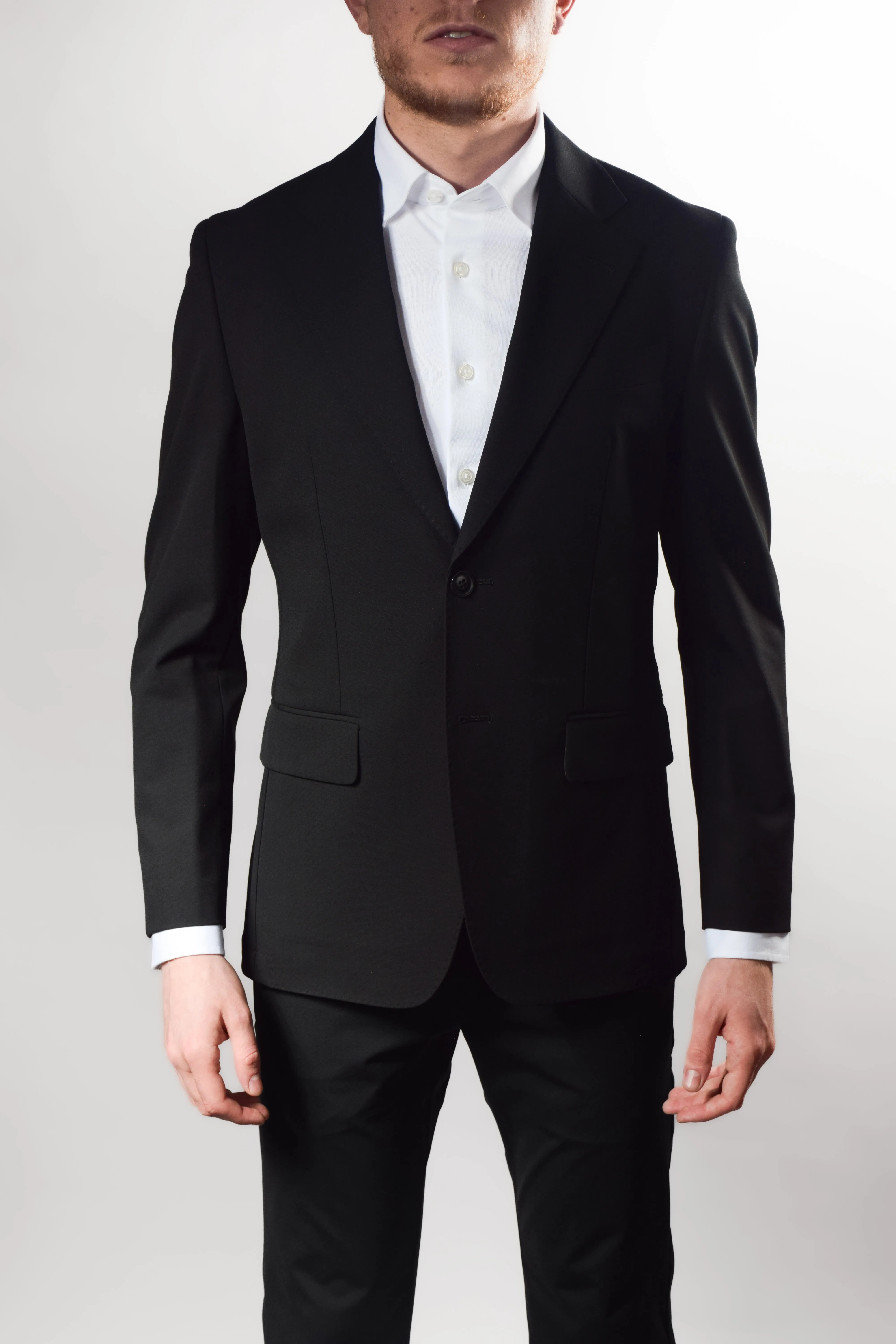 Daily Essential Washable Travel Blazer Black | Slim