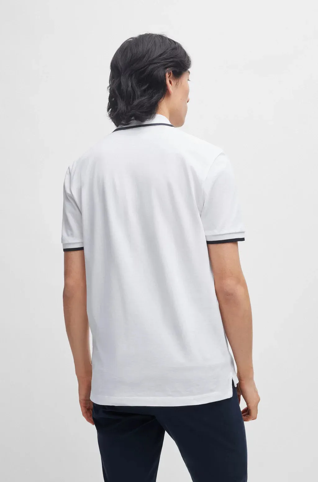 Fall Fashion Youthful Vibe Hugo Boss White Polo Shirt