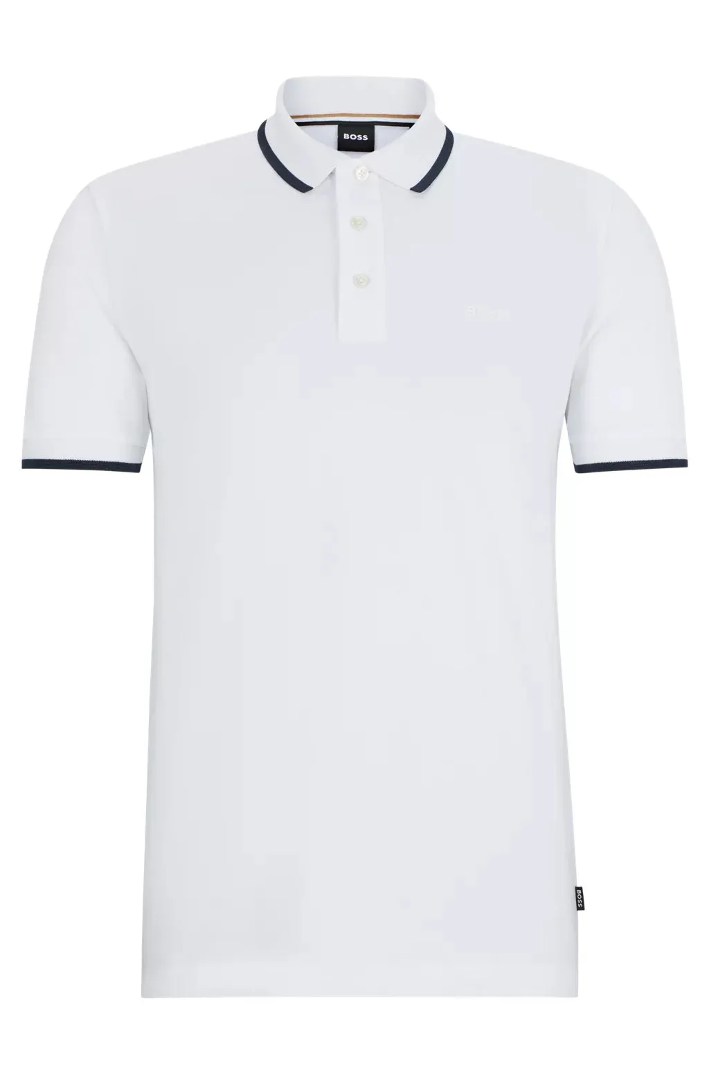 Hugo Boss White Polo Shirt Premium Feel