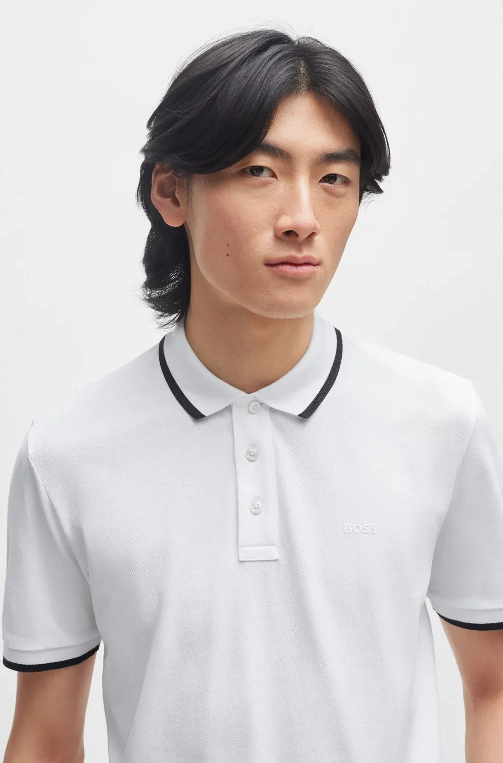 Hugo Boss White Polo Shirt Non Chafe Seams