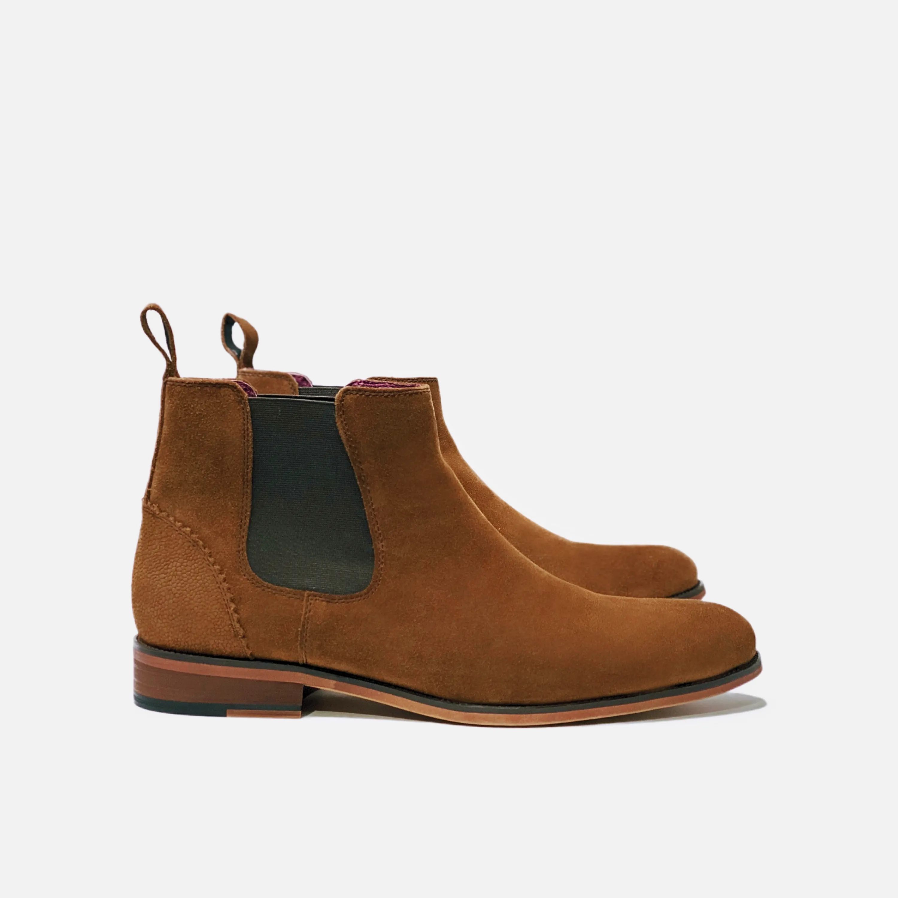 Mid Heel Desert One Chelsea Boots
