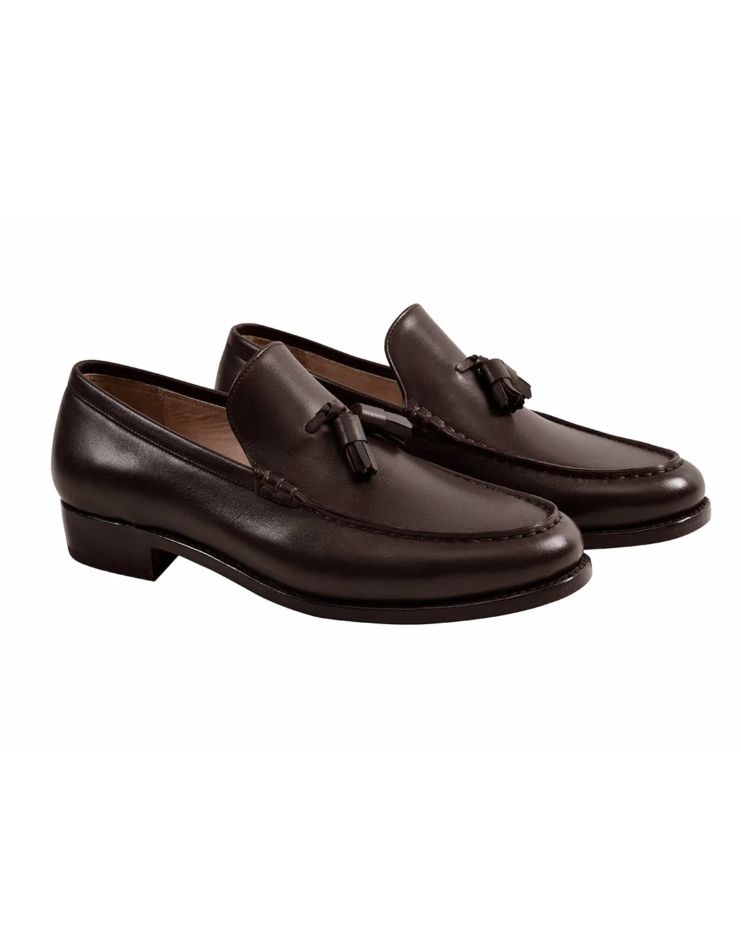 Vibration Dampening Layer Team Match Tassel Loafers Brown
